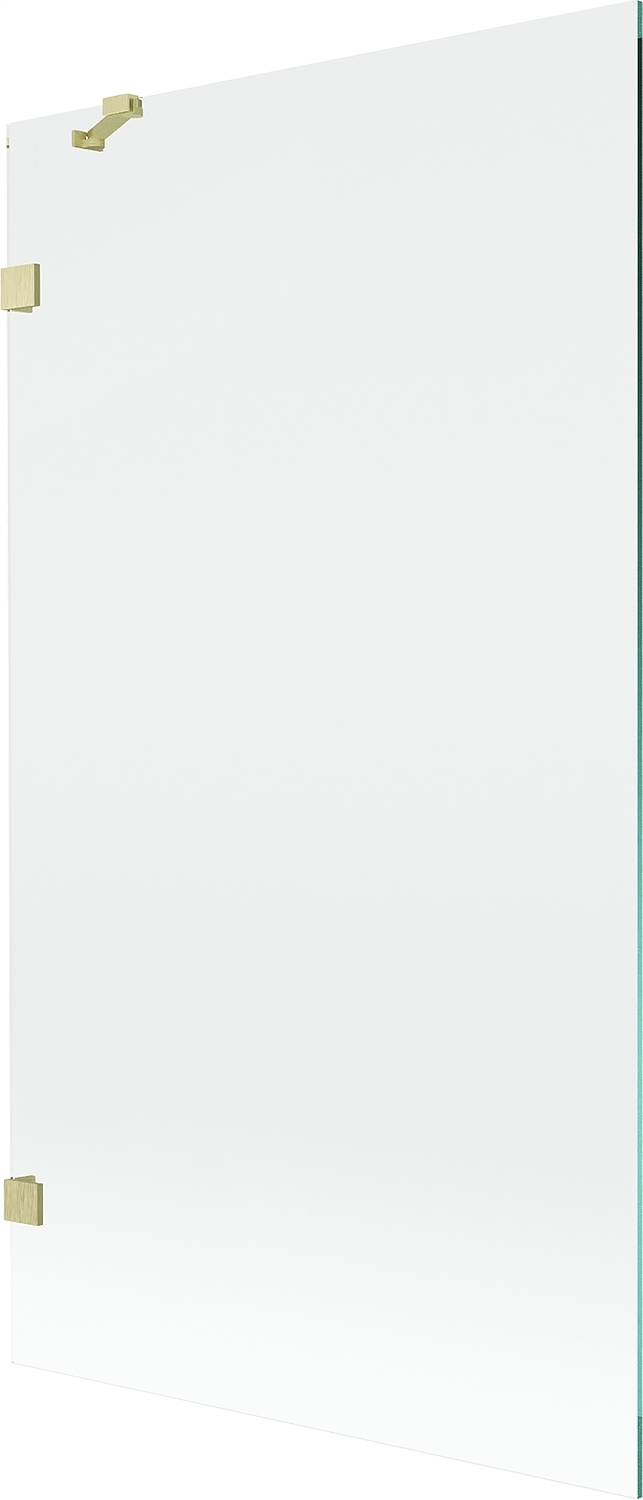 Mexen Lunar vanová zástěna 1-křídlová 100 x 150 cm, transparentní, zlatá ka