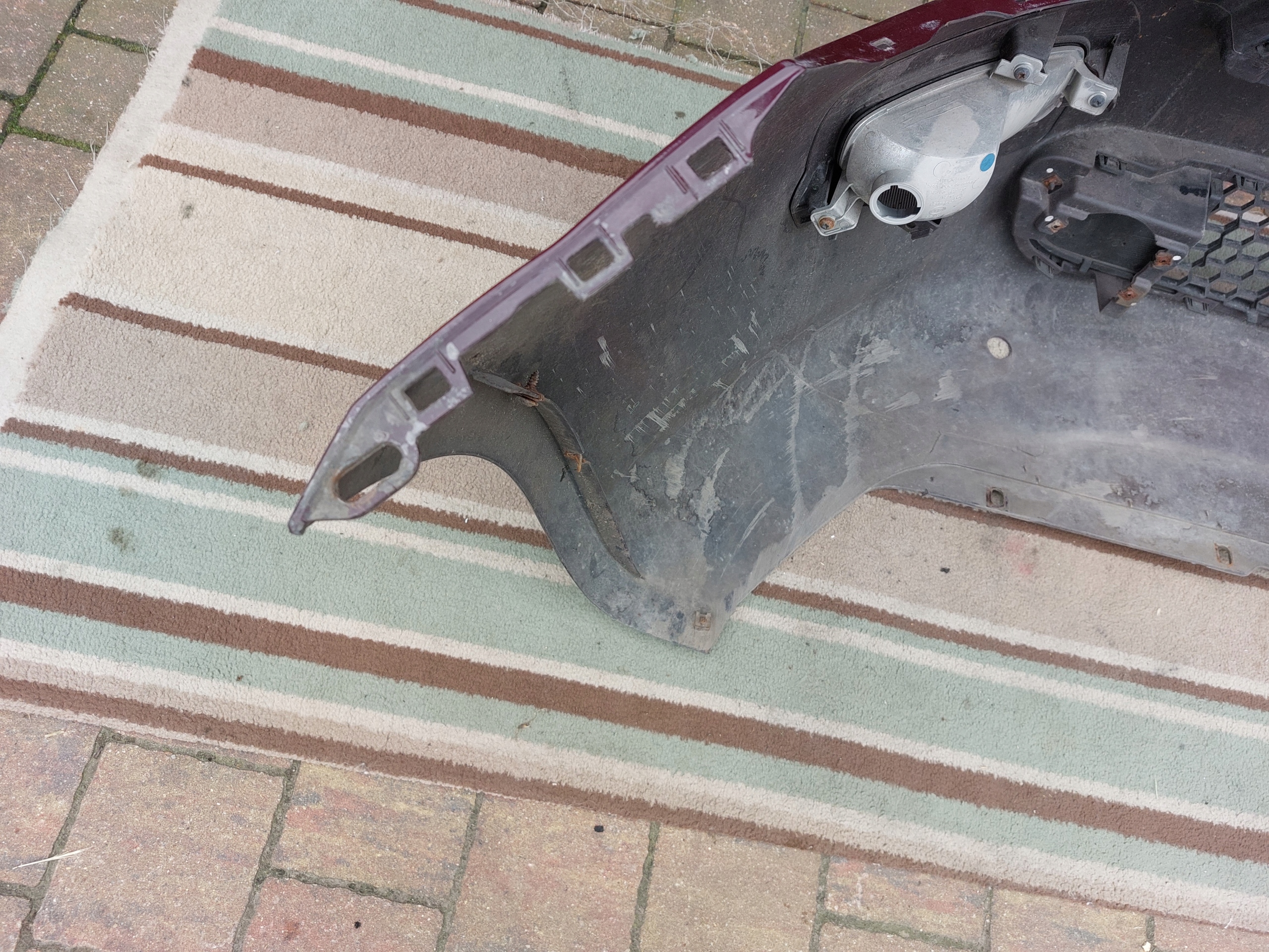 bumper front FIAT PUNTO 2012-2018 claret
