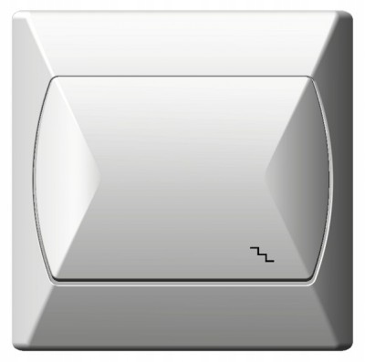 ŁĄCZNIK POJEDYNCZY SCHODOWY OSPEL AKCENT BIAŁY