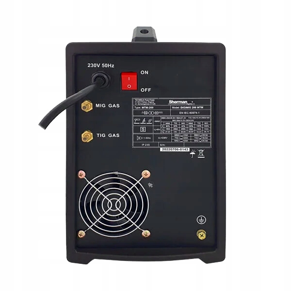 PÓŁAUTOMAT SPAWALNICZY SHERMAN TIG DC MMA MIG 230V Marka Sherman