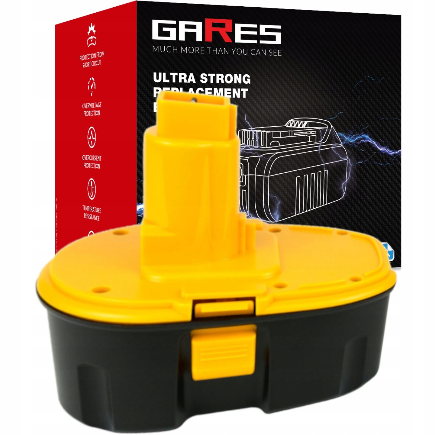 Baterie Akumulátor pro Dewalt DC411KA DW960B DC212KA DC920KA 18V 3Ah