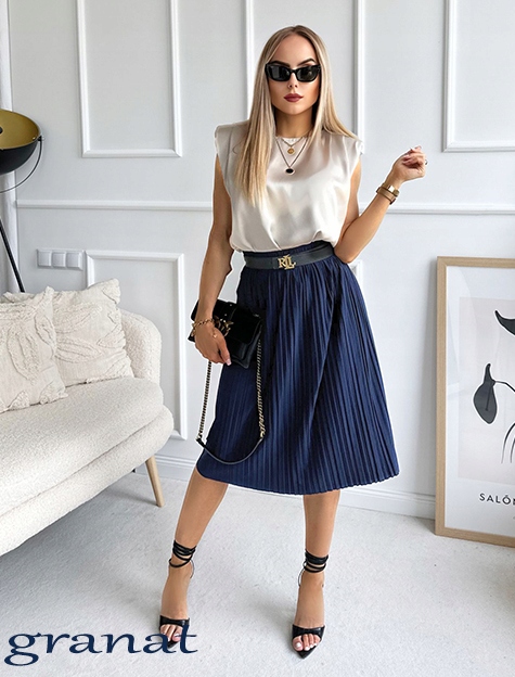 SPÓDNICA DAMSKA PLISOWANA efektowna modna Marka Awanti