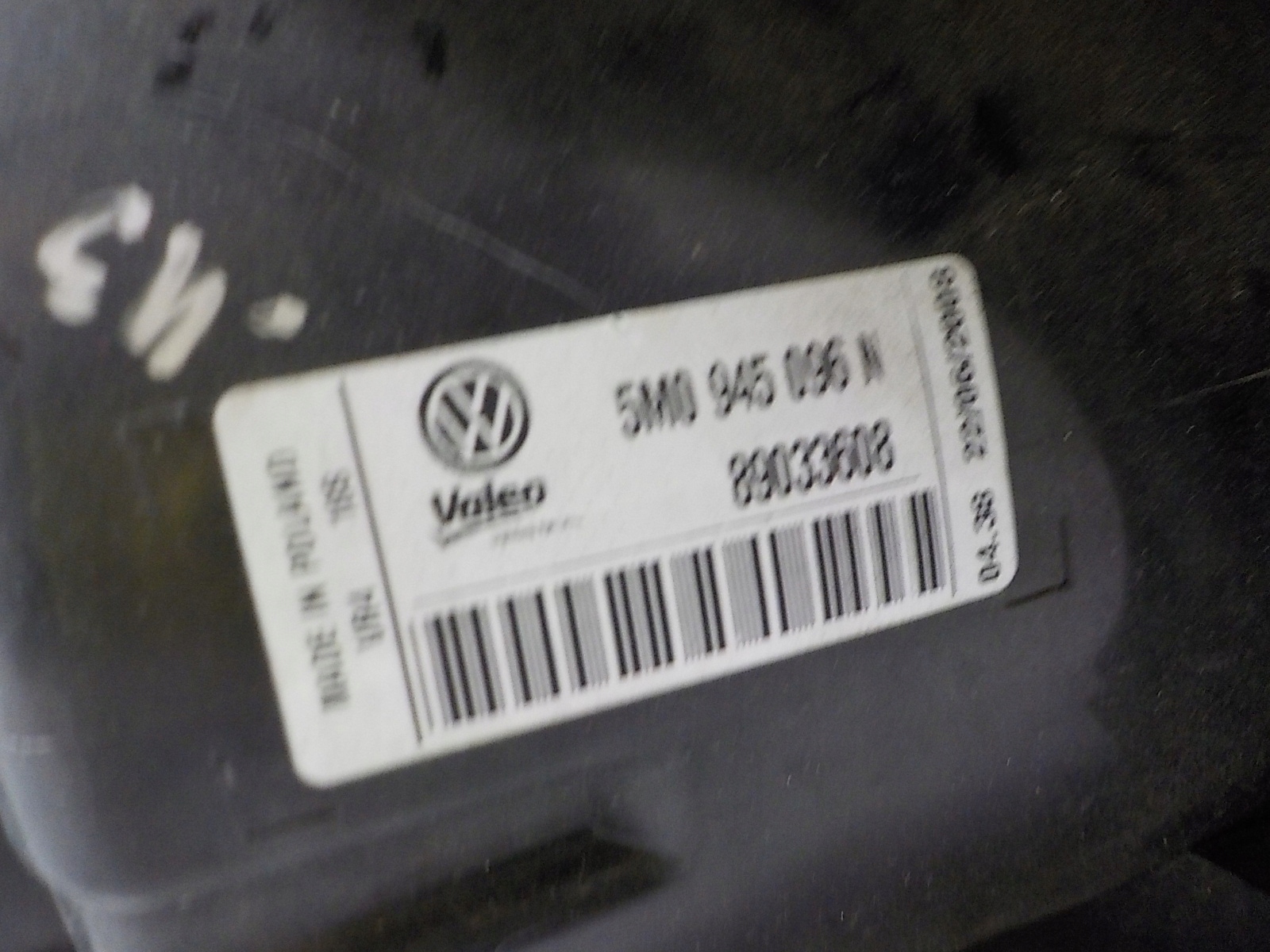 VW GOLF V plus light right rear right rear part 5M0945096N