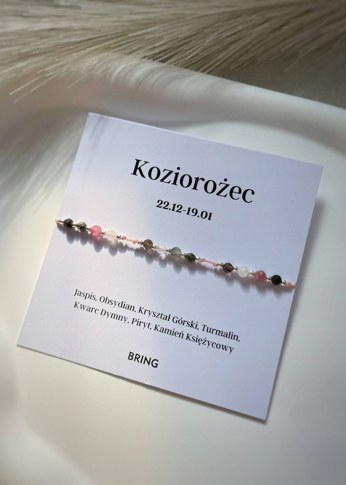 Náramek znamení zvěrokruhu Kozoroh stříbrný