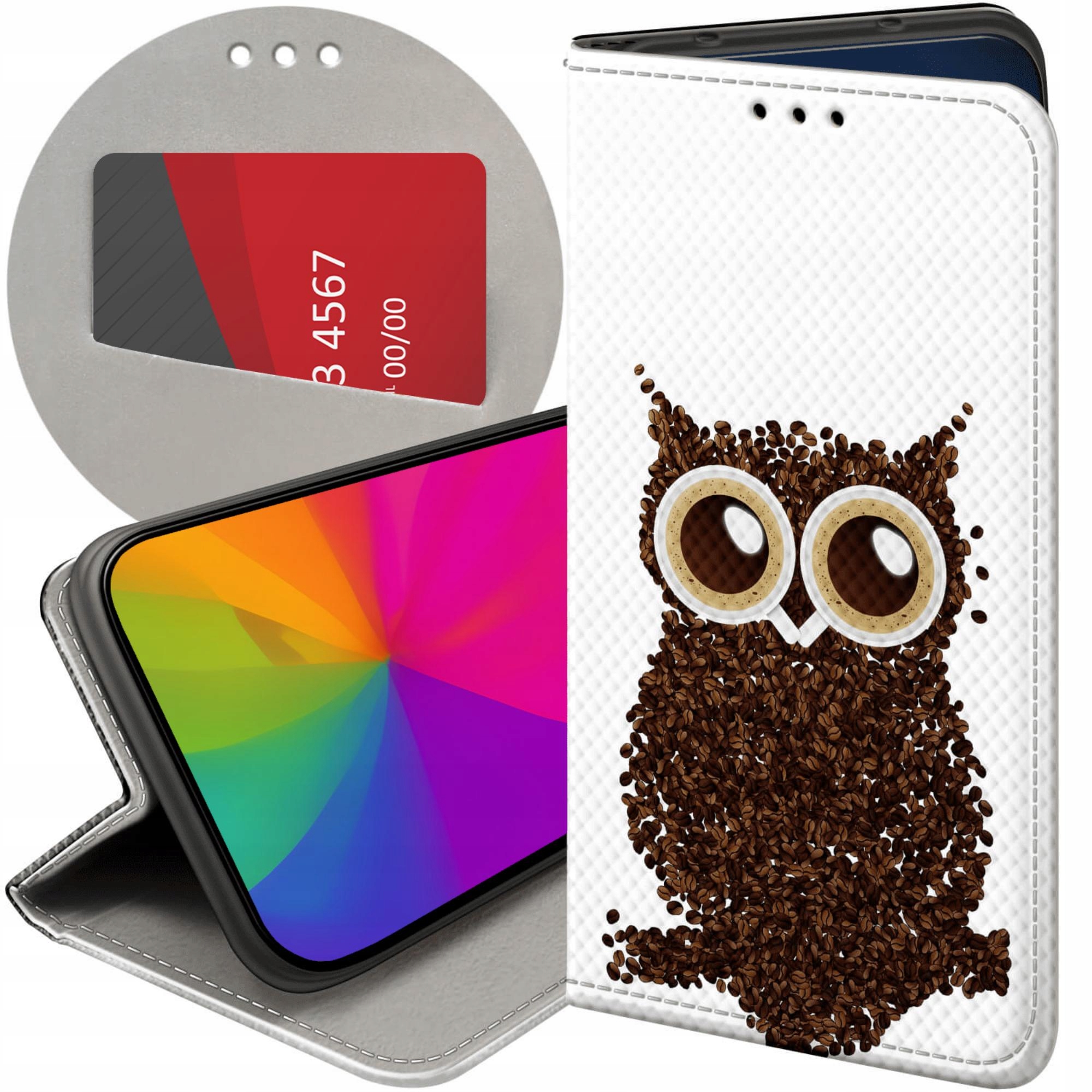 Etui Z Klapką Do Samsung Galaxy J3 2017 Kawa Coffe Kawusia Futerał