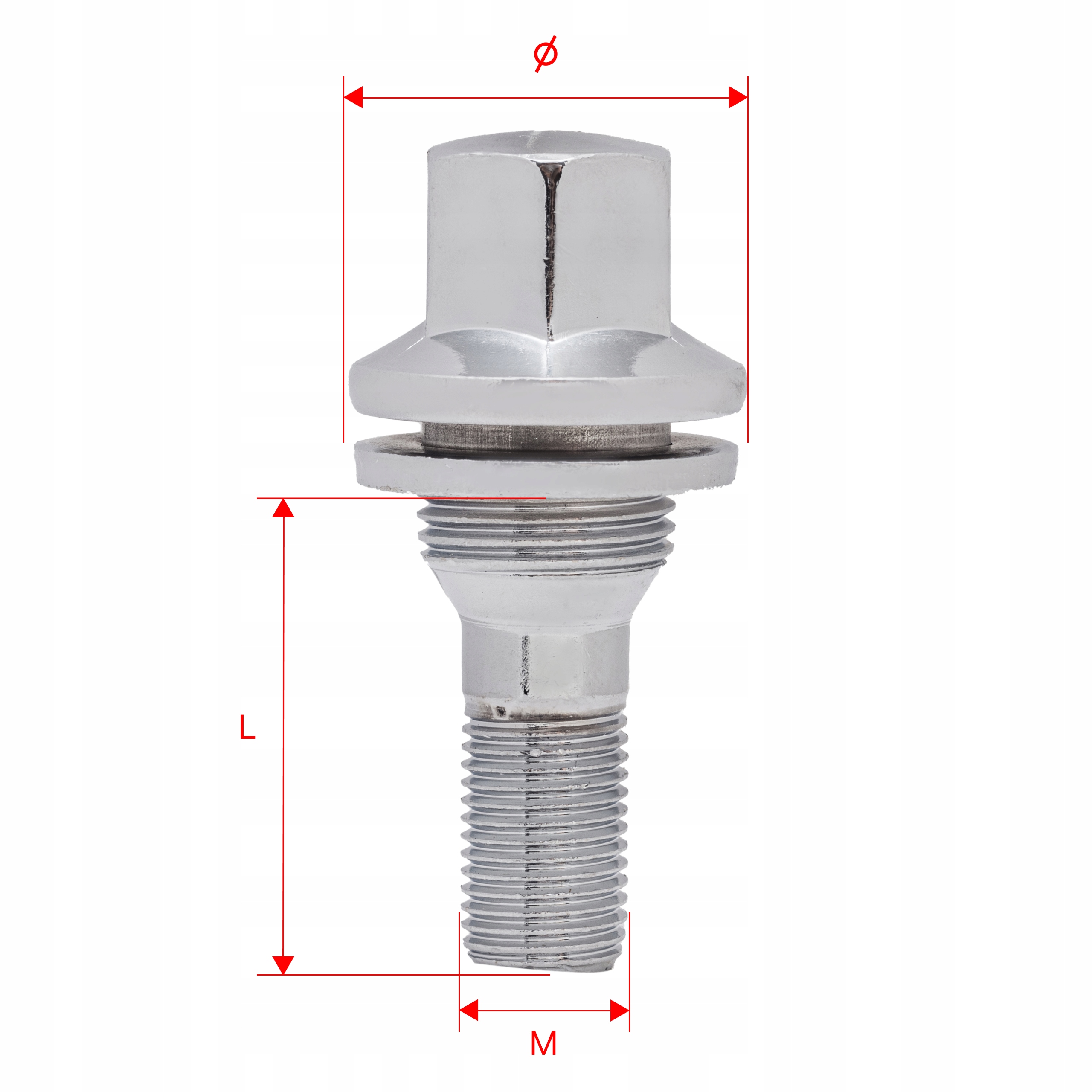 Śruby do kół felg M12x1.25x36mm CITOREN PEUGEOT Producent Getmann
