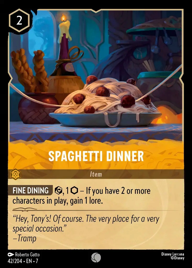Disney Lorcana Spaghetti Dinner 7ARI #042