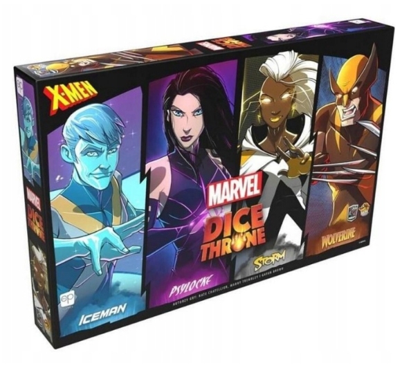 Gra Marvel Dice Throne Iceman, Psylocke, Storm, Wolverine Pełne Wydanie