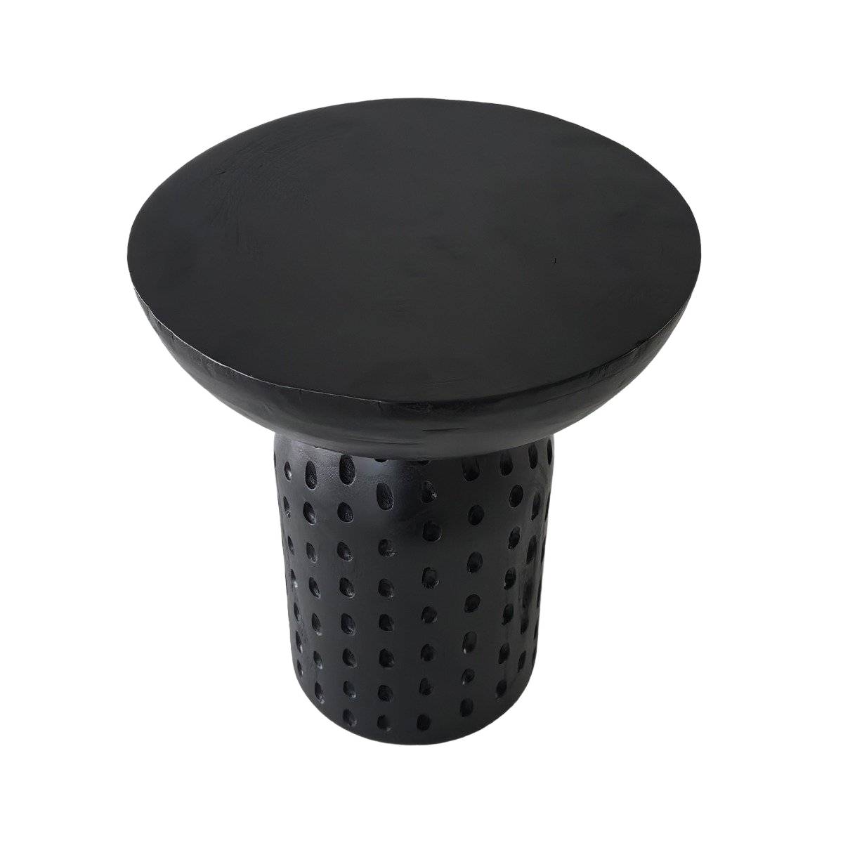 Kávový stolík Charme drevený čierny 37x37x42 cm Homla