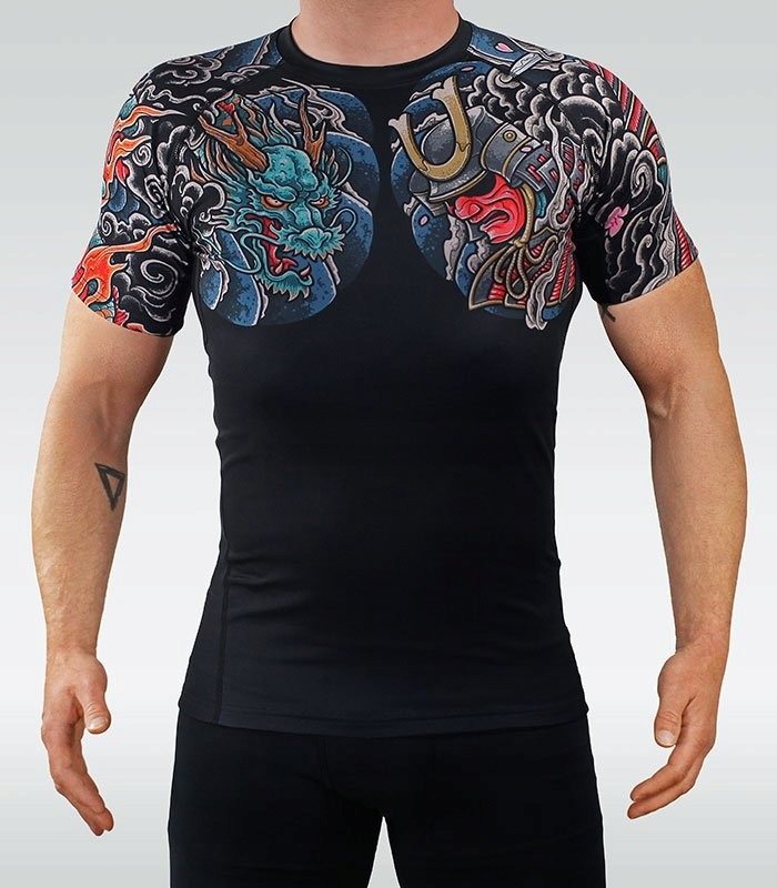 Ground Game Rashguard Męski Bushido 3.0 Krótki Rękaw L