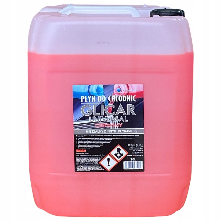 Płyn Chłodniczy Glicar -35C Różowy 20 Litrów