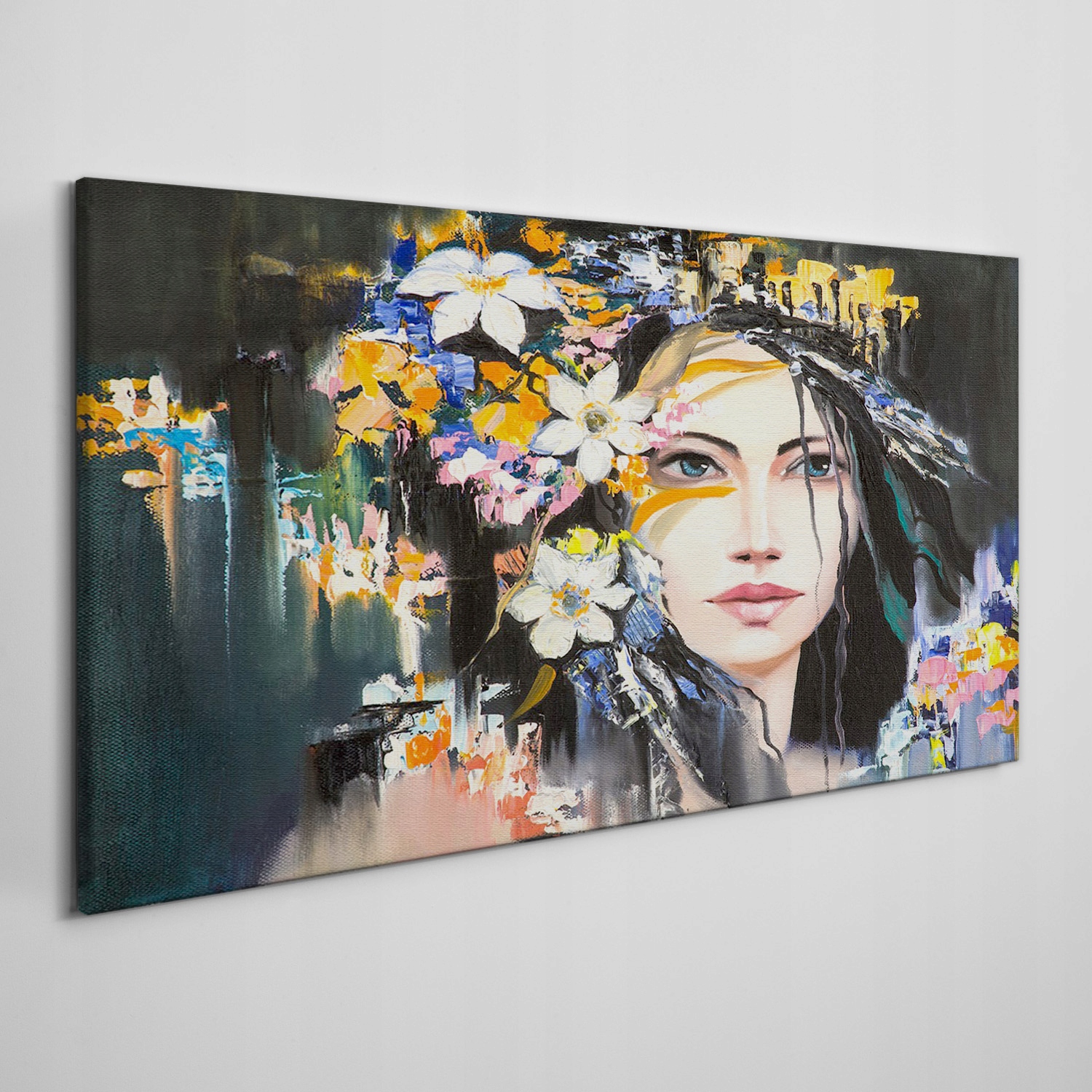

Obraz ścienny na płótnie Kobiety kwiaty 100x50 cm