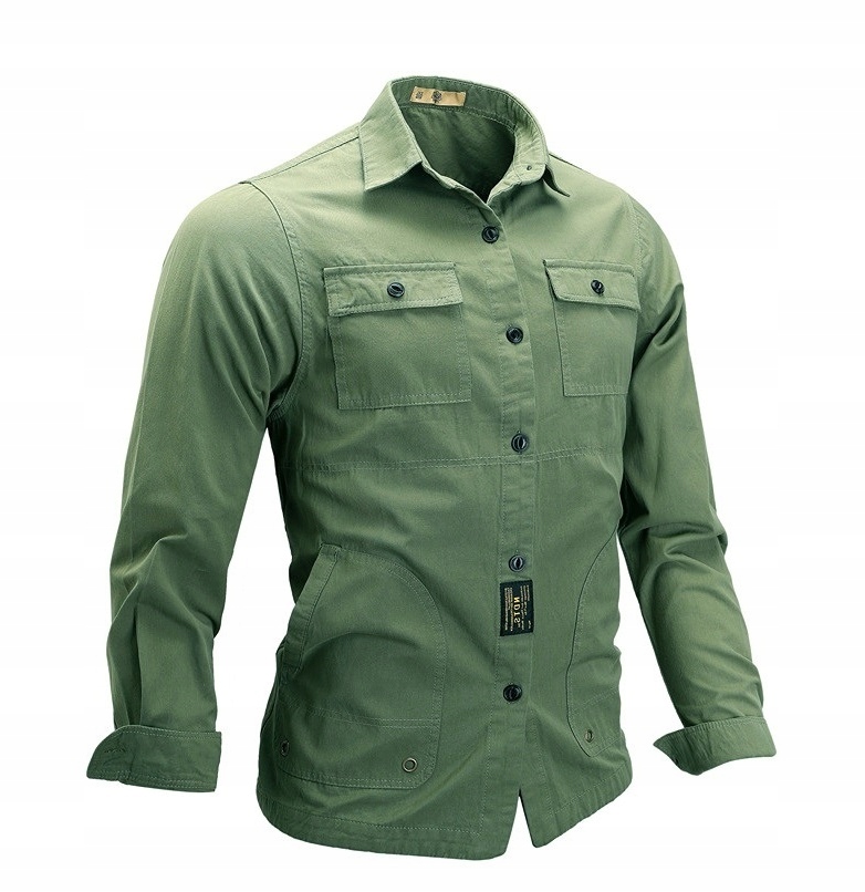 Koszula męska casual taktyczna kieszenie