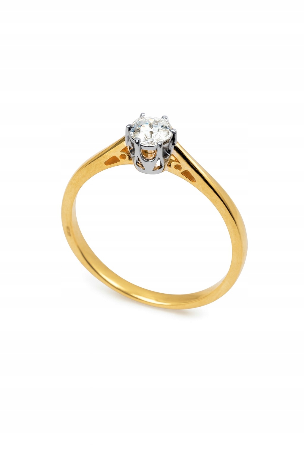 Prstýnek Au 585 s briliantem R09919YW/0.11CT vel.13