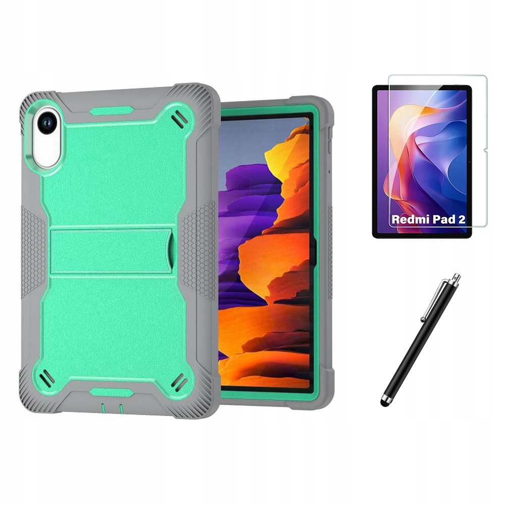 Etui Pancerne Z Podstawką do Xiaomi Redmi Pad 2 Szkło Rysik