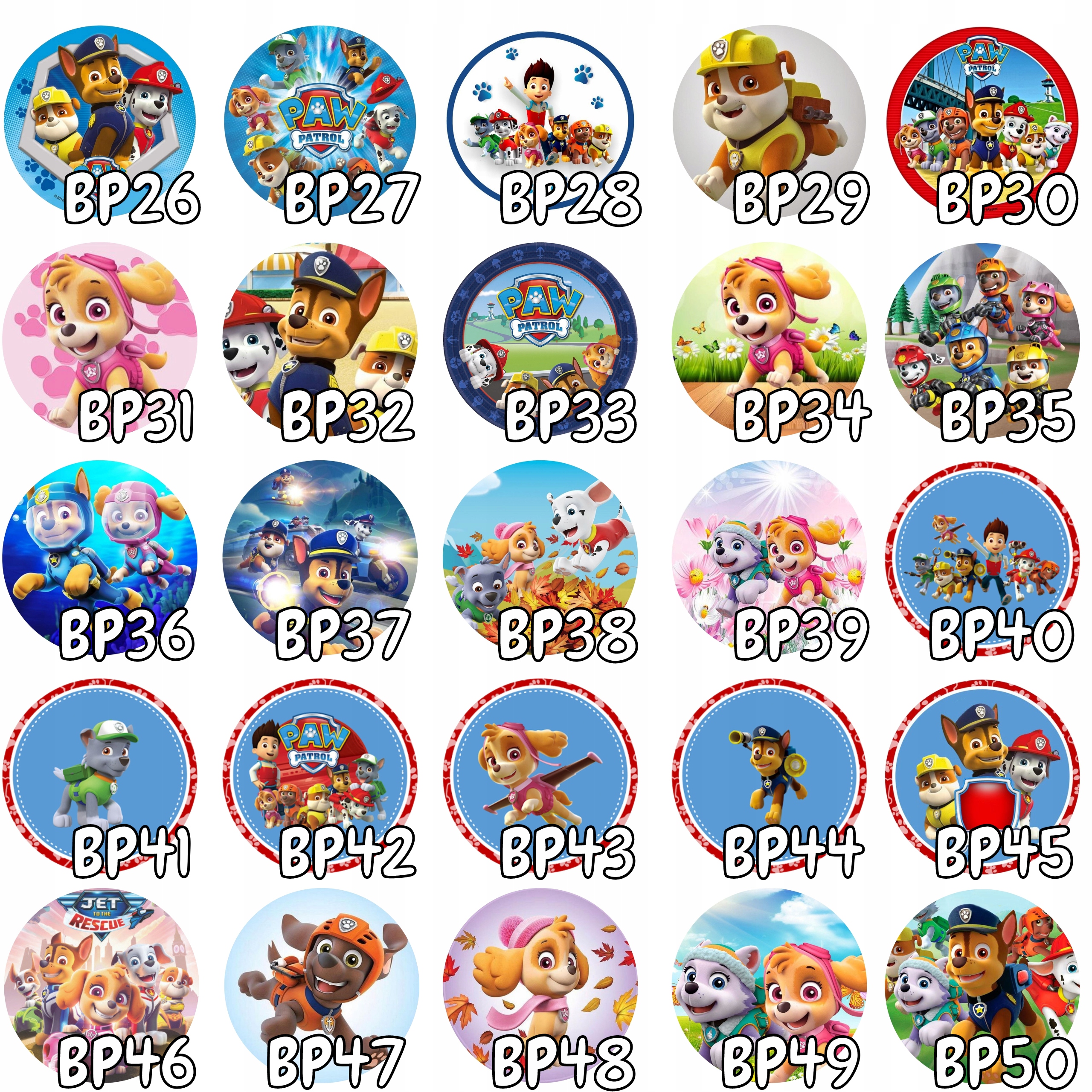 OPŁATEK NA TORT 20CM PSI PATROL SKYE EVEREST NAPIS EAN (GTIN) 59024828