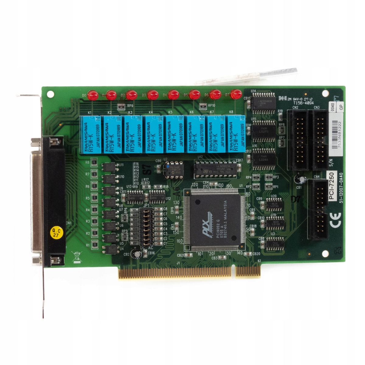 Adlink Technology PCI-7250 8x Reléový Výstup 8x Izolovaný Digitální Vstup