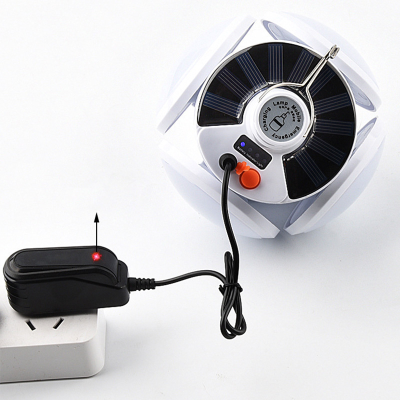 LAMPA LATARKA KEMPINGOWA LED SOLARNA USB BATERIE Marka bez marki