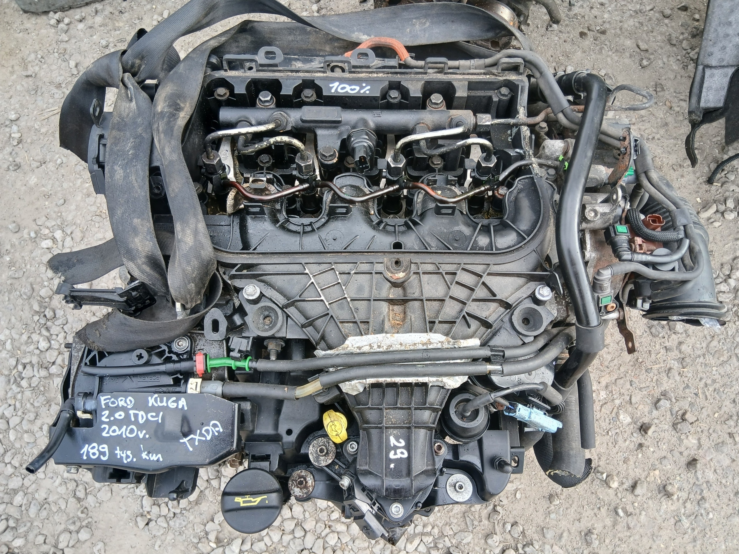 FORD KUGA MK1 2.0 TDCI 2010 engine complete KPL TXDA D4204T 189 TYS