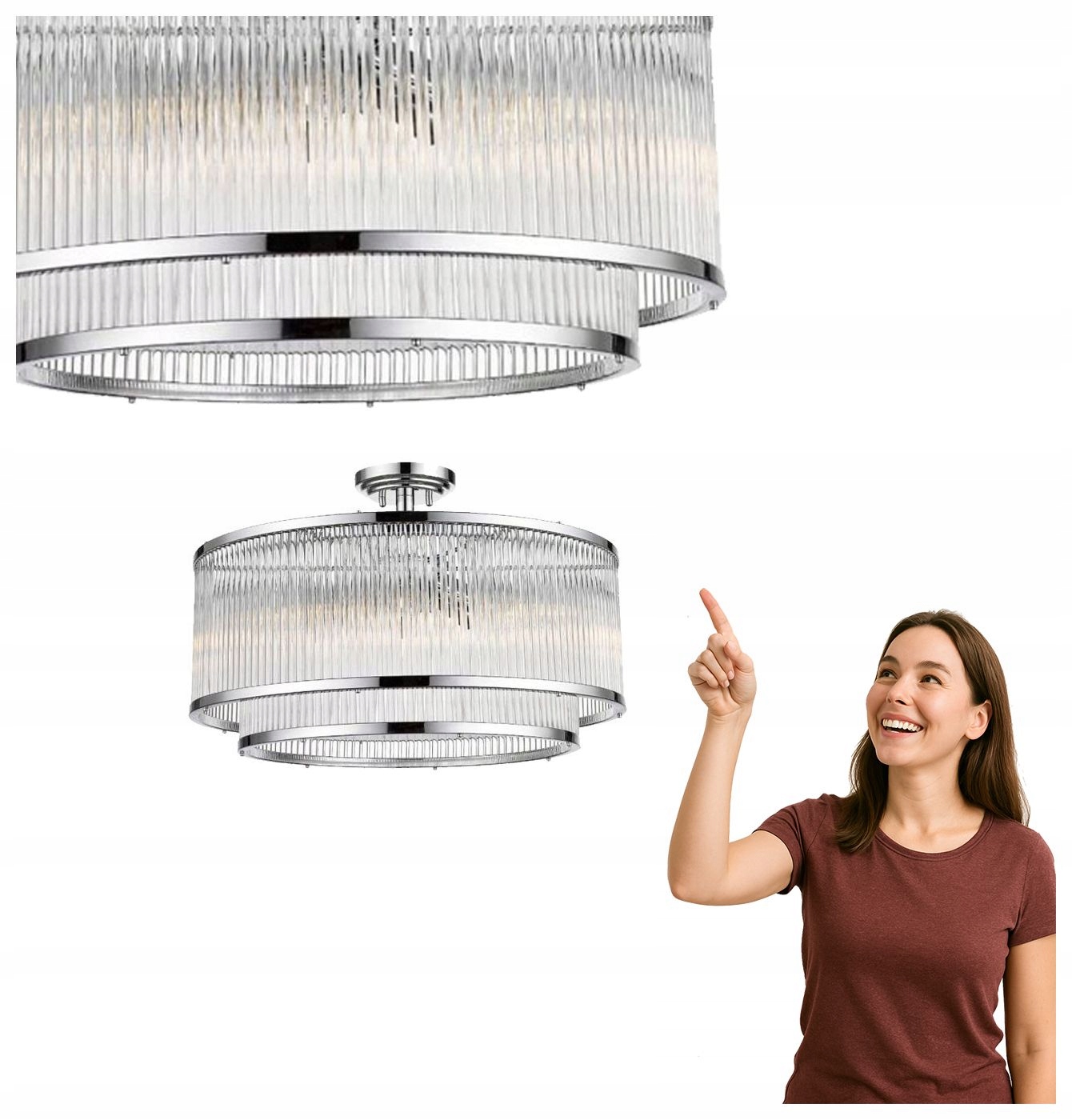 Stropná lampa Sergio C0528-06H-F4AC Zuma Line