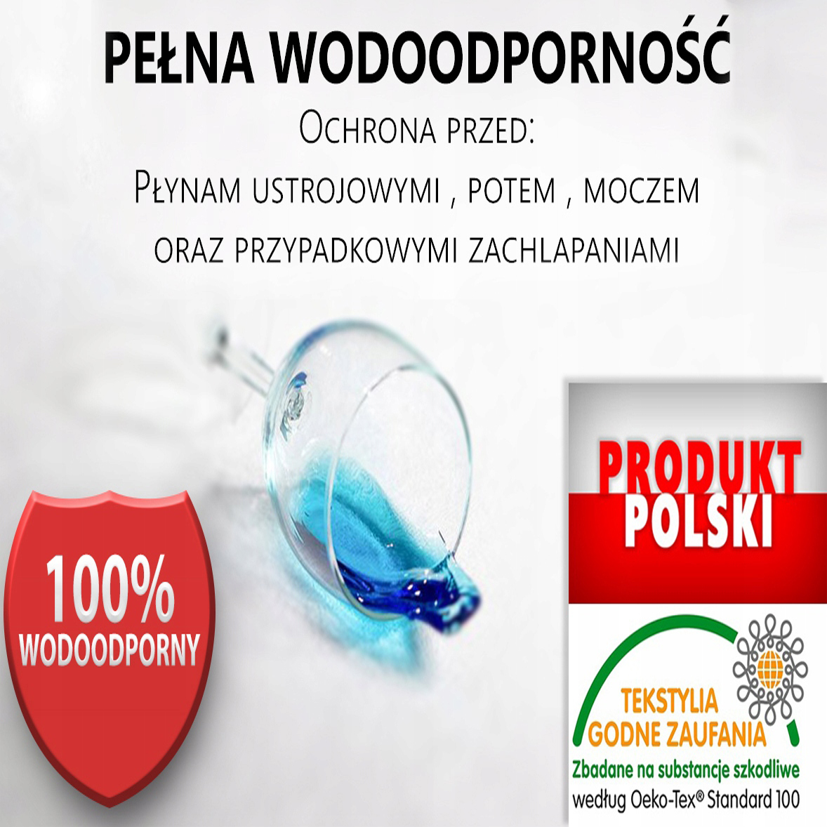 OCHRANIACZ NA MATERAC 80x200 PODKŁAD WODOODPORNY Długość (cm) 200 cm