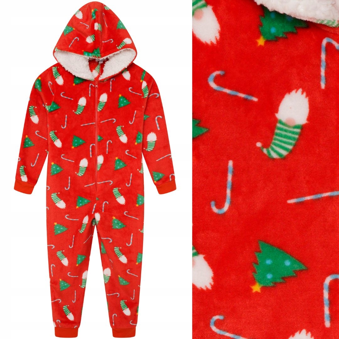 

Onesie ciepła piżama świąteczna Na Mikołaja 5 110