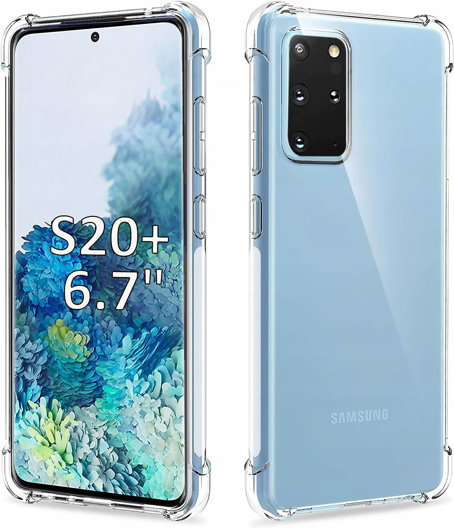 ETUI OCHRONNE do SAMSUNG GALAXY S20+ PLUS 5G CLEAR MOCNA OBUDOWA CLEAR