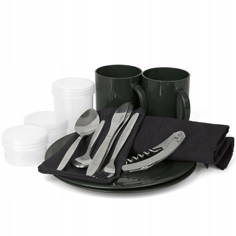 Zestaw Karpiowy Turystyczny Dla 2 Osób Fox R Series 2 Man Dinner Set Biwak