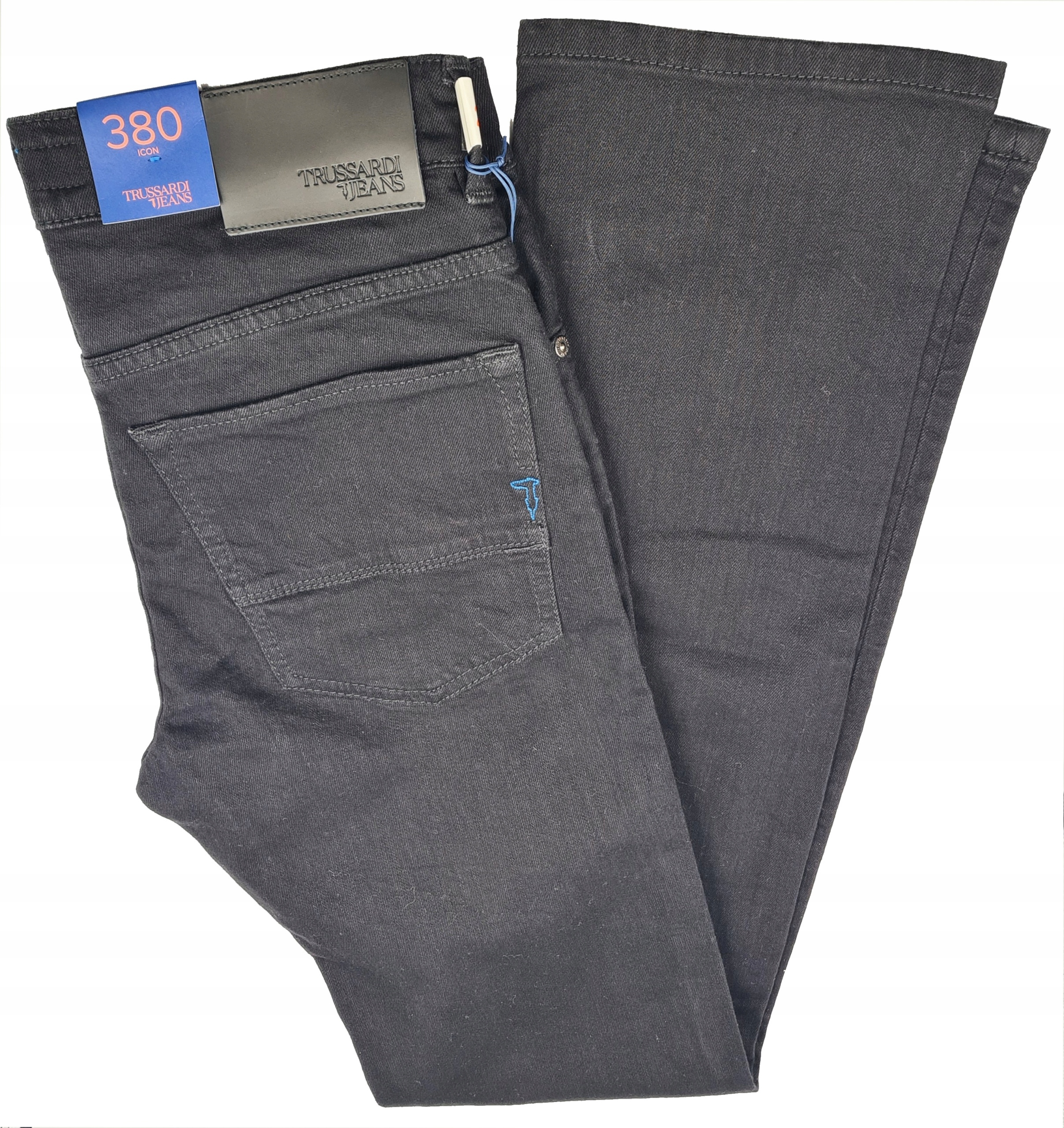 Trussardi 380 Icon Basic Denim Černé džíny vel. 28