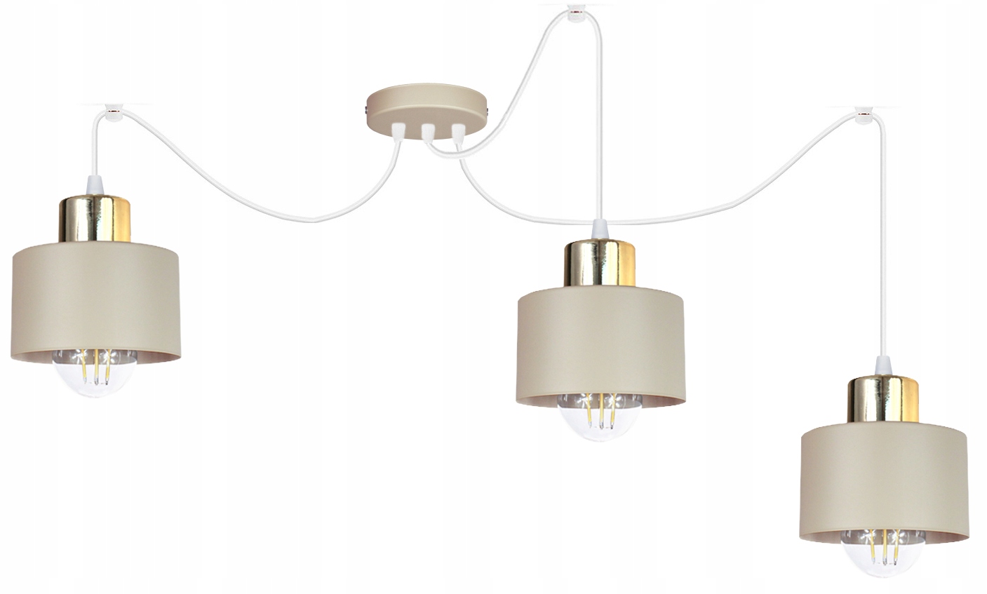 Stropní lampy do obývacího pokoje Loft béžová závěsná lampa stropní lustr nad stůl