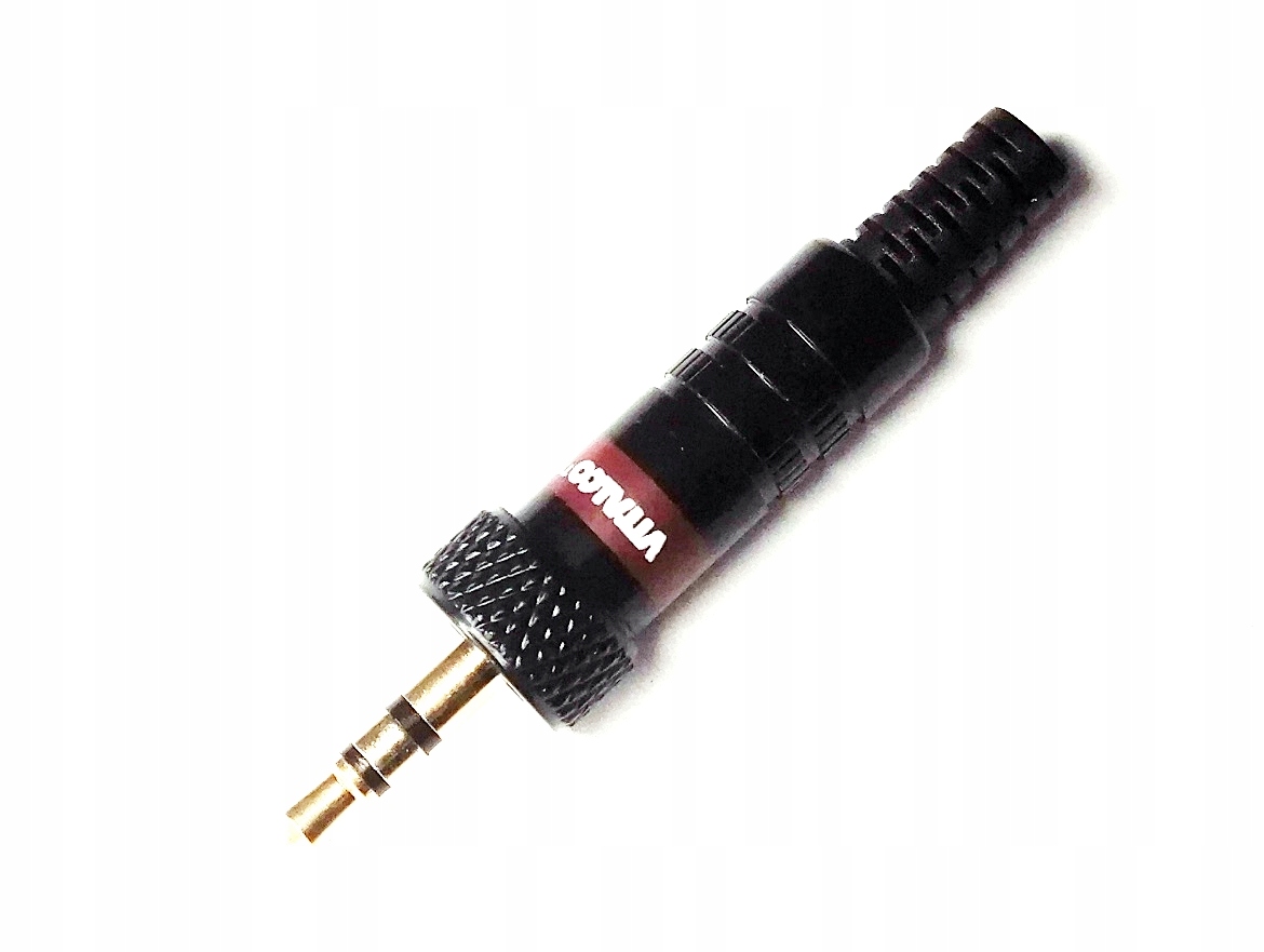 

Wtyk Jack 3,5mm Stereo Metalowy Czarny Vitalco