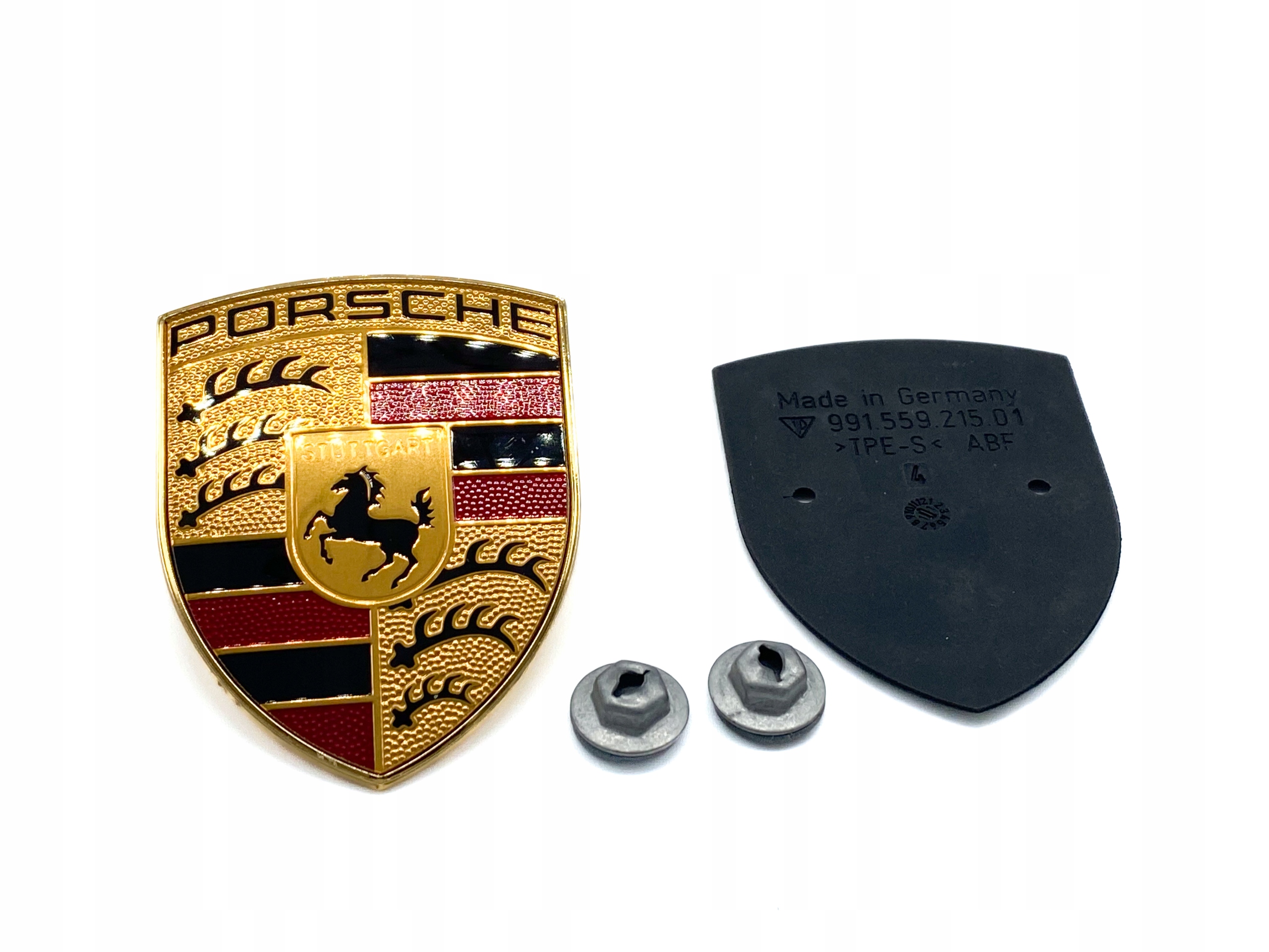 Originálny odznak Porsche s logom a erbom na kapote 9P1853601NOVINKA
