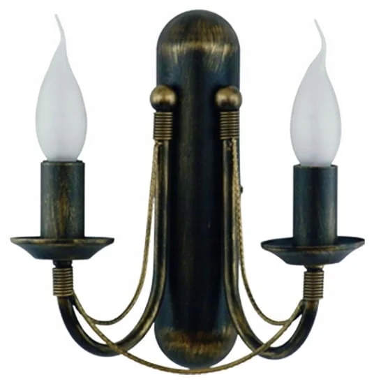 Nowodvorski Ares Led nástenné svietidlo čierne patinované zlatom