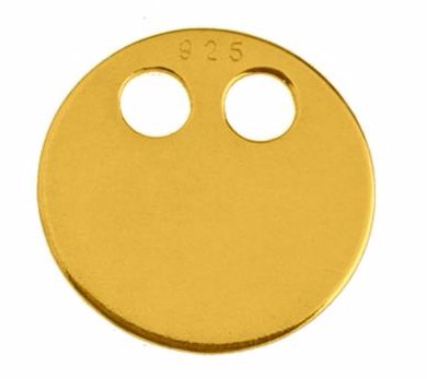 

Zawieszka blaszka kółko 7 Celebrytka srebro 925