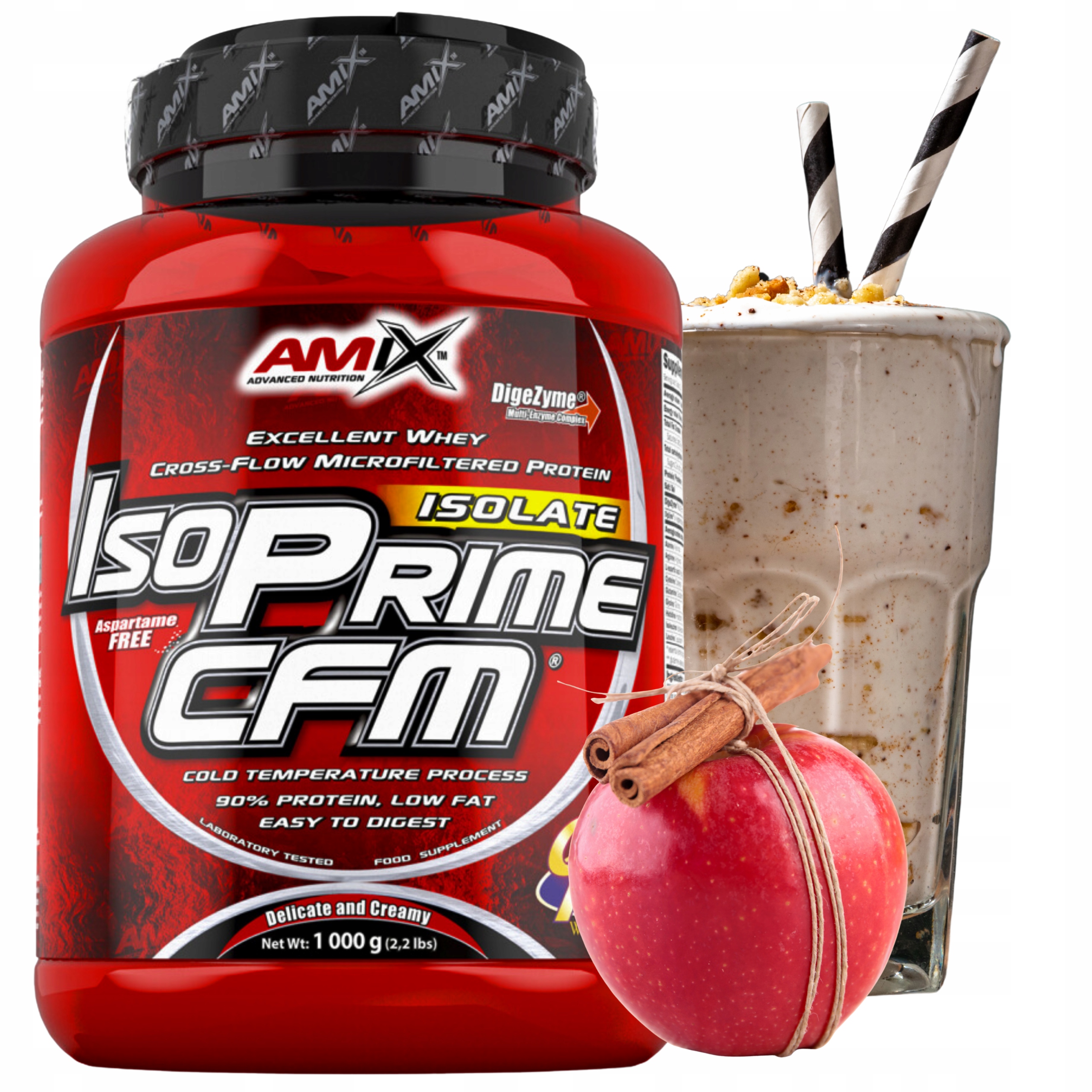 Amix Iso Prime Cfm 1 kg Bez Cukru Jablko Skořice