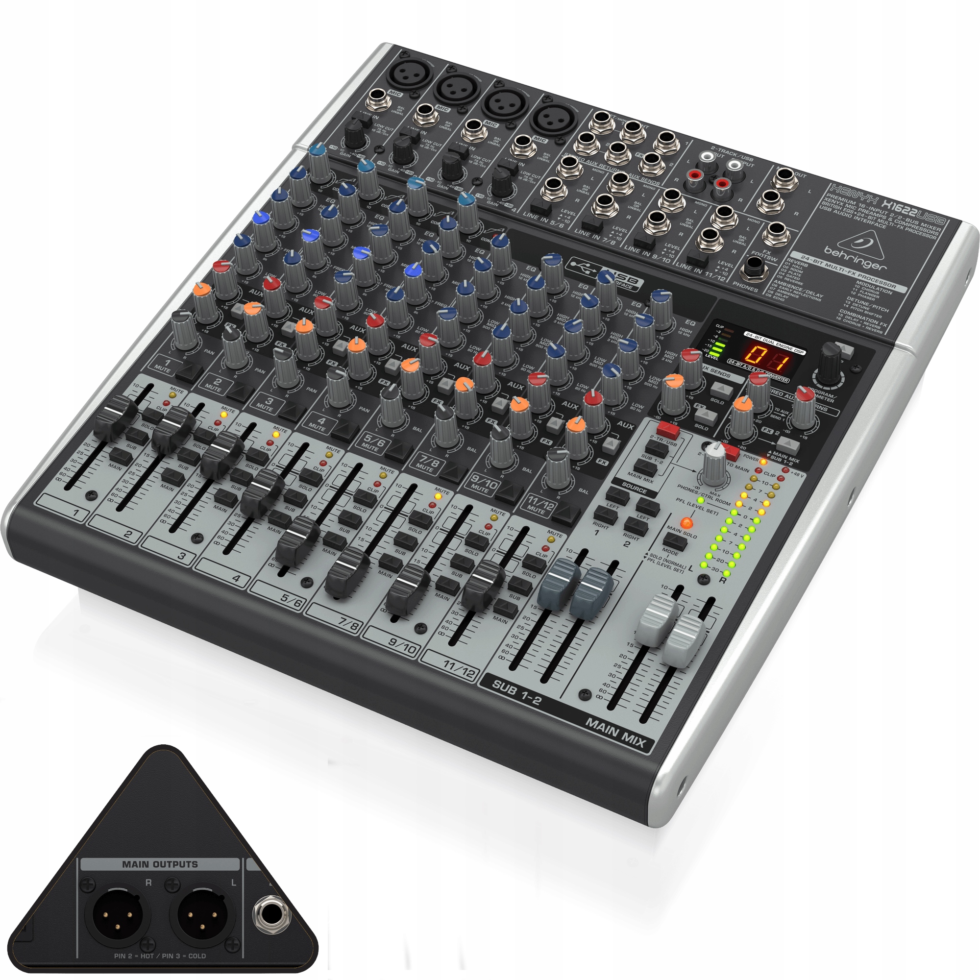 X1622USB Mikser Audio 16-kanałowy z Usb Behringer