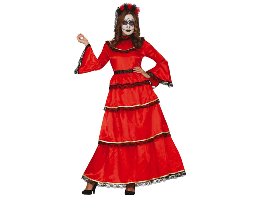 Kostým Šaty Paní Smrti Los Muertos S (36-38)