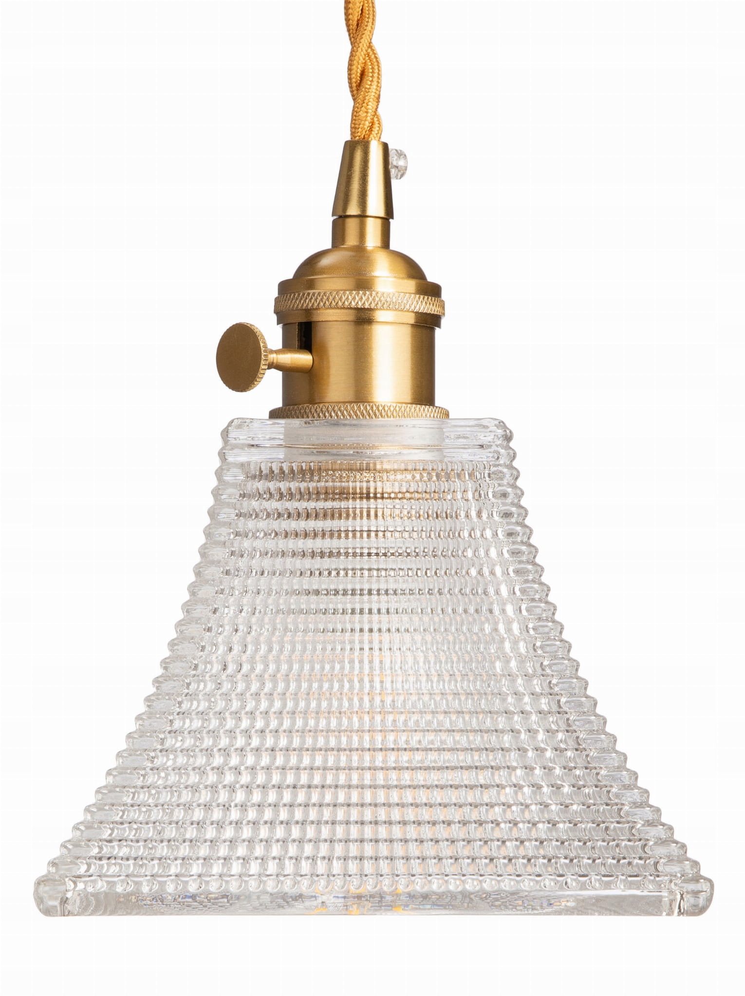 Lampa wisząca szklana kryształowa przezroczysta