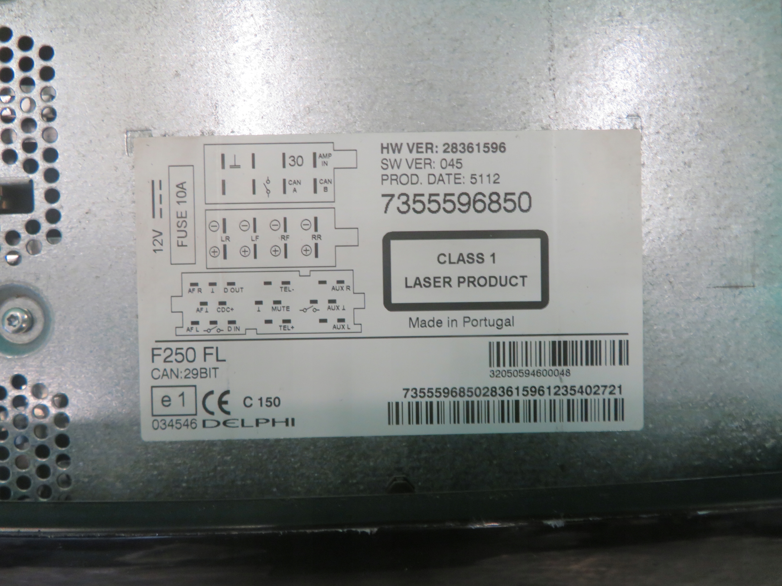 RADIO navigation BOXER DUCATO JUMPER 13R 7355596850