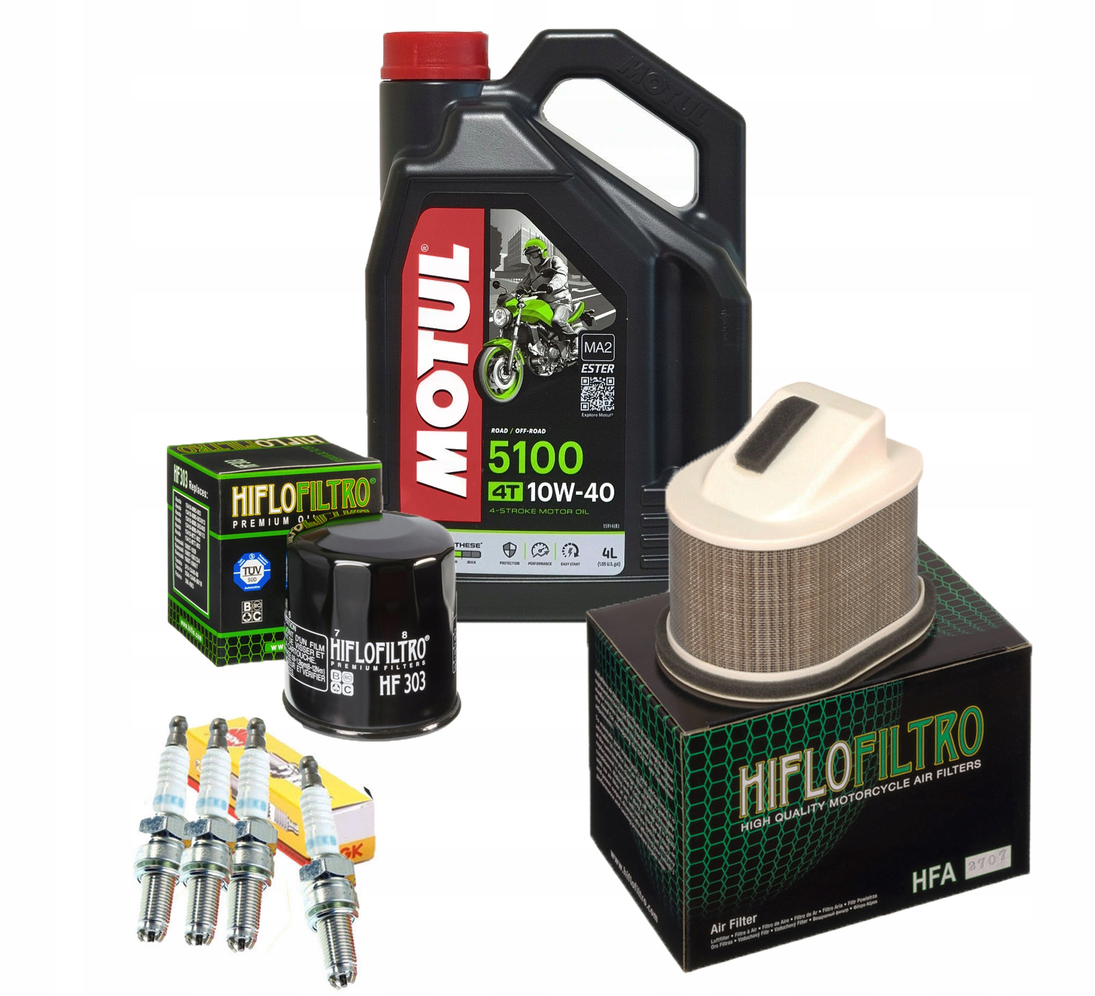 

Filtr Kawasaki Z 750 07-12r Olej Motul 5100 Świeca