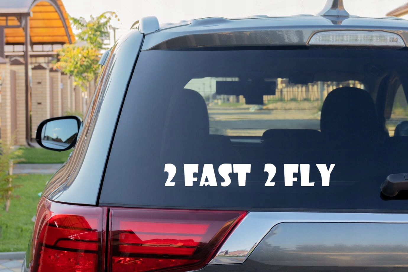2 FAST 2 FLY - Naklejka na samochód na auto ODBLASKOWA Producent Inny
