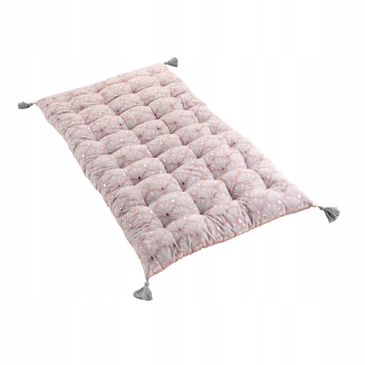 

Materac na podłogę różowy Futon z frędzlami 60x120