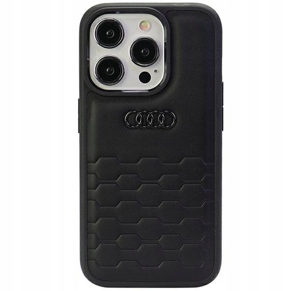 Audi Gt Synthetic Leather iPhone 15 Pro Max 6.7" czarny/black hardcase