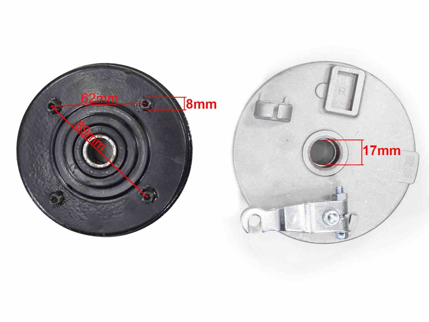 5900802222684 - ATV 125/150 ГАЛЬМІВНА МАТОЧИНА ПРАВИЙ ПЕРЕДНІЙ 4 HB БОЛТ
