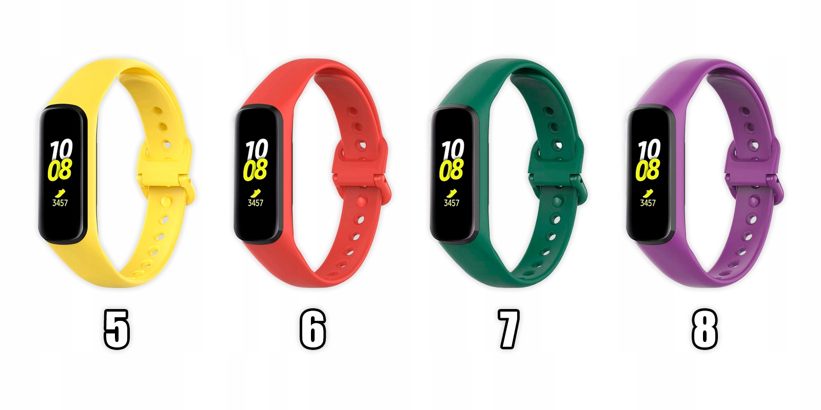OPASKA PASEK DO SAMSUNG GALAXY FIT 2 - KOLORY Obwód nadgarstka 140-220 mm
