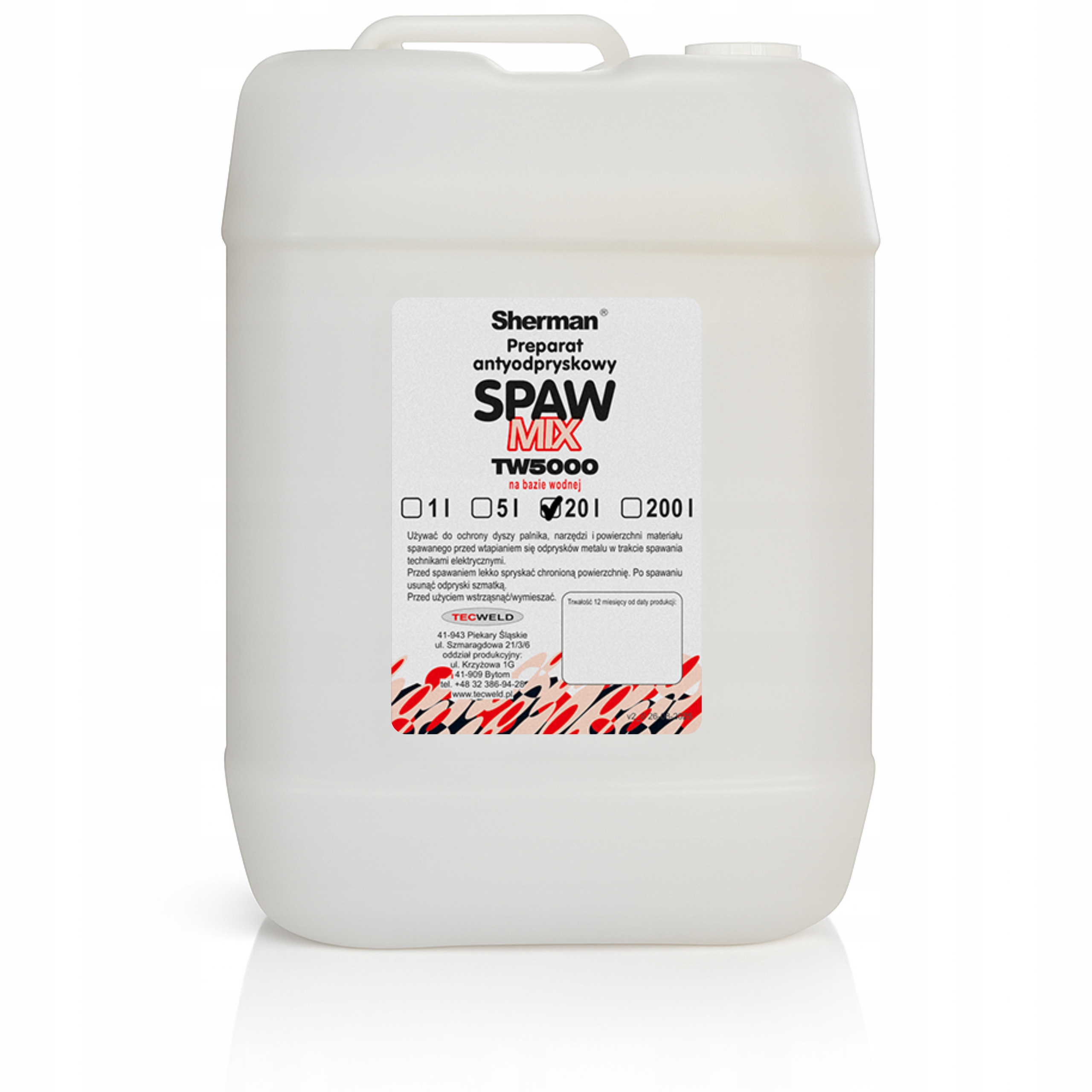 Spawmix TW-5000 20L Protiodkapový přípravek pro svařování