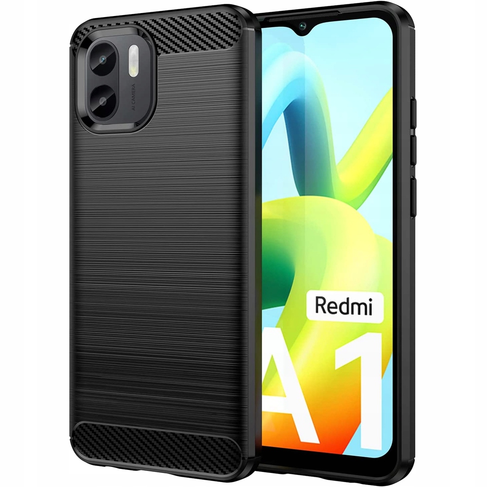 

Etui Pancerne Karbon Szkło 9H do Xiaomi Redmi A1
