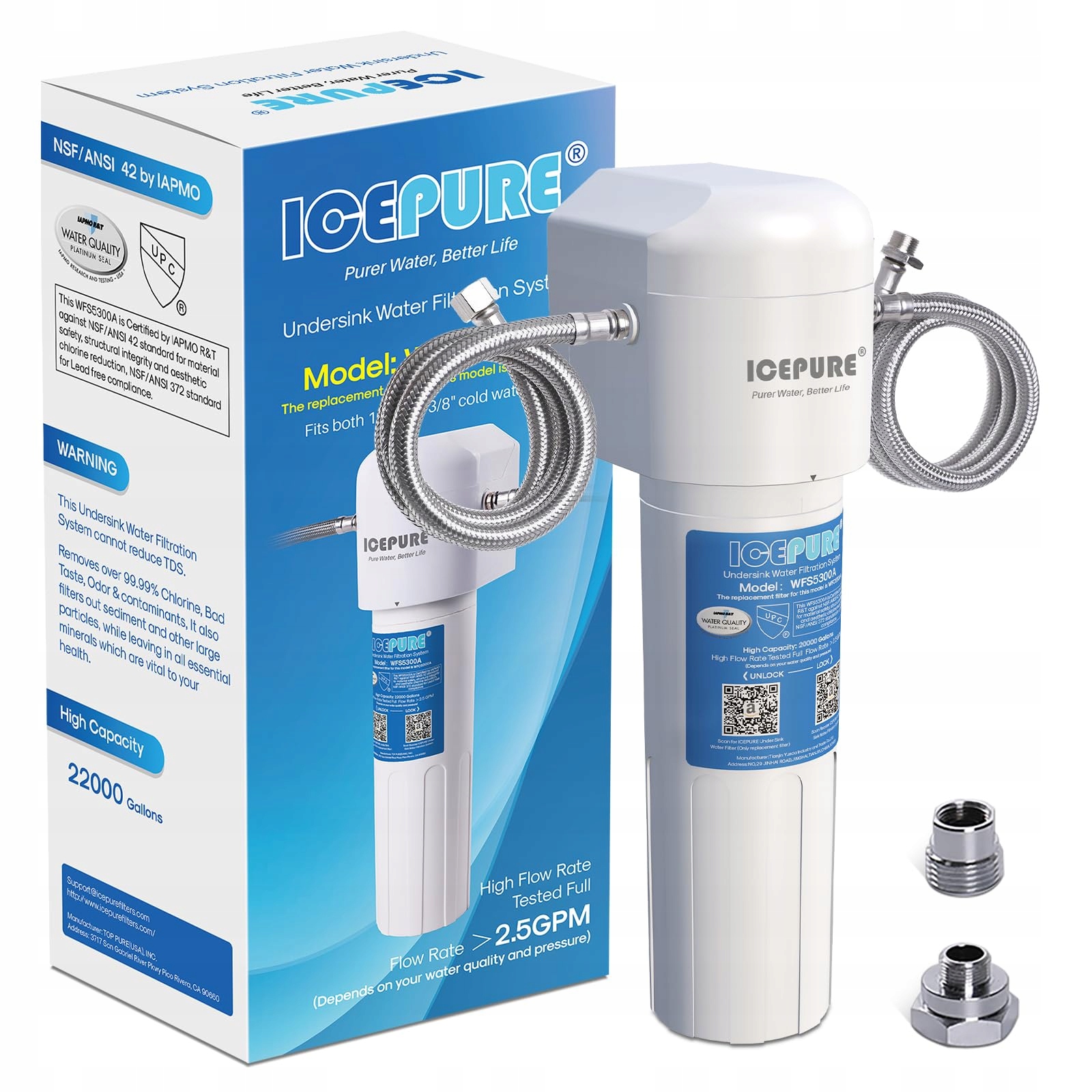 Filtr do Wody pod zlew do kuchni system filtrujący podzlewowy Icepure