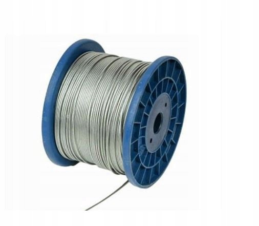 Lina linka stalowa w osłonie Pcv ocynkowana -- Pcv 4mm -- 100m --szpula
