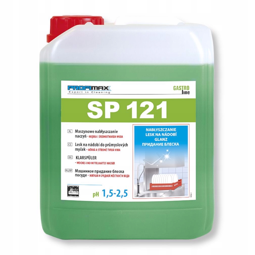 Levně Leštidlo Do Myček Nádobí Lakma Profimax SP121 Gastronomie Velký 10L